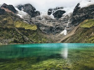 lake near snow covered mountains during daytime